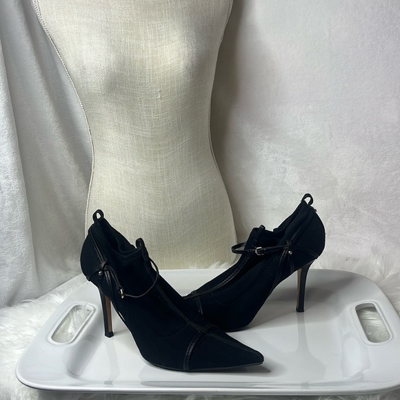 GUCCI VINTAGE SCUBA STRETCH STRAPPY ANKLET BOOTIES - Picture 1 of 11